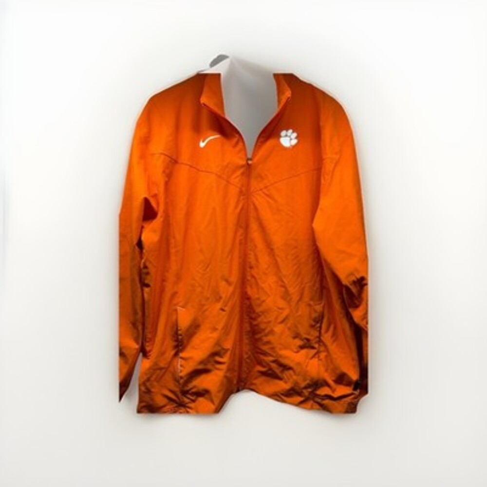 Nike Clemson Tigers Men's On-Field Sideline Full Zip Jacket Orange Size M
